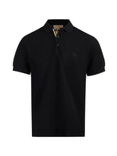 Burberry Black Cotton Collared Polo Shirt -   -  Burberry.